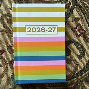 Colorful Striped Planner 2026-27